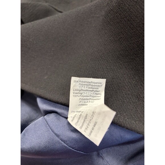 J.CREW BLACK CLASSIC LADY DAY COAT ITALIAN DOUBLE CLOTH WOOL SZ 4 OVERCOAT - Picture 7 of 7